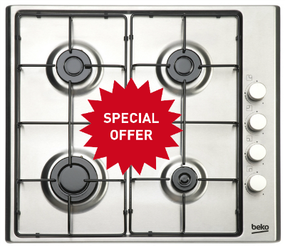 Beko HIZG64120SX Integrated Gas Hob Image